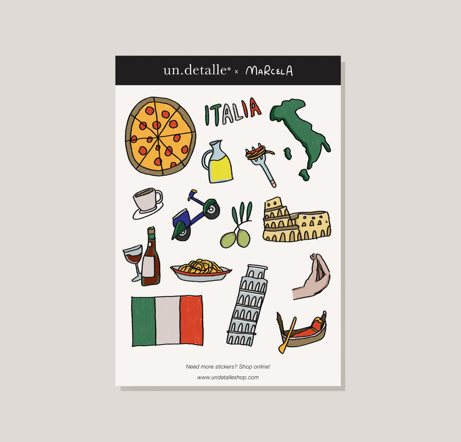 Italy Stickers - un detalle shop