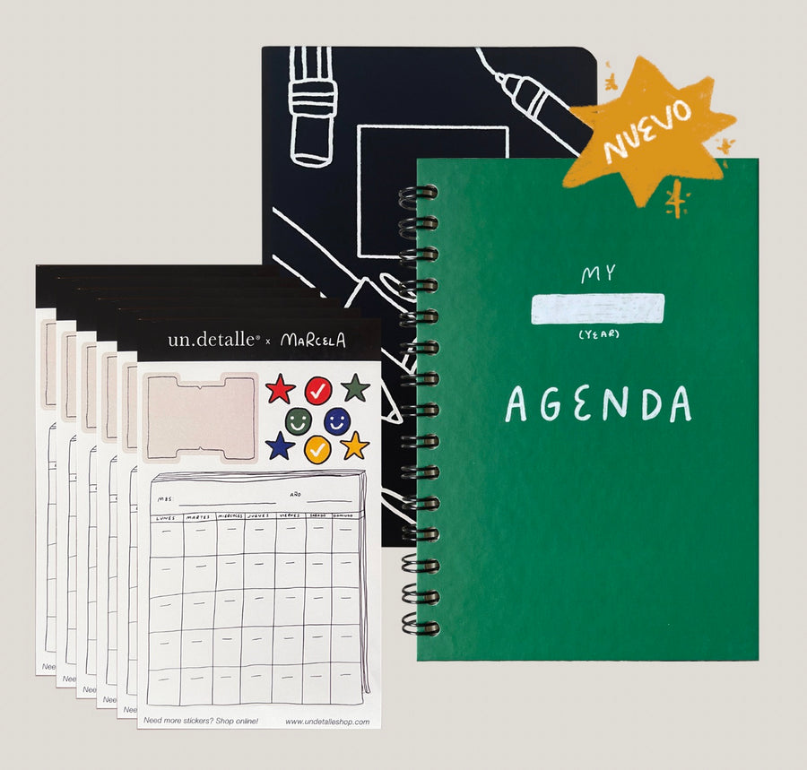 Agenda + Bullet Journal + Calendar Stickers - un detalle shop